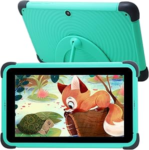 CWOWDEFU Tablettes tactiles pour Enfants 8 Pouces Android 11 Tablet Kids 32 Go de ROM Tablette Enfant avec WiFi Tablet PC 4500 mAh (Rose