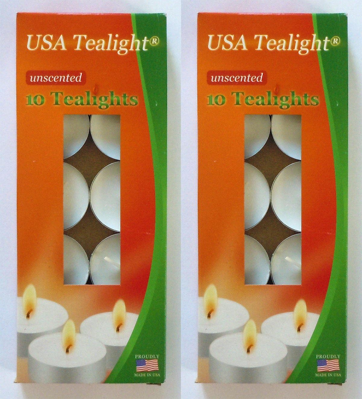 USA Tealights 20 Unscented Candles (Unscented)