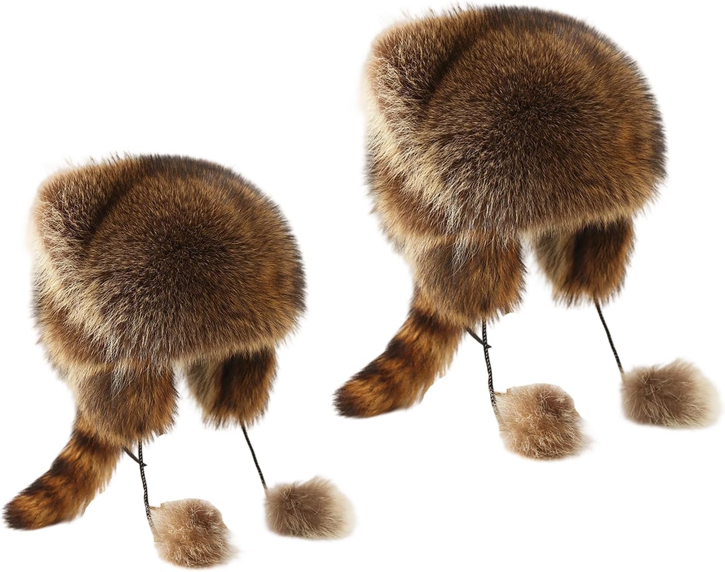 Cartoon Racoon Ushanka Furry Racoon Thicken Ushanka for Women Outdoor Wear Thicken Ear for Winter Sports Cycling Skiing Hat