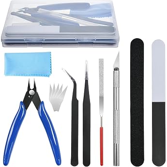 HOTUT Model Making Tool Set, 13 Pieces DIY Craft Tools for Gundam, Buildings, Cars, Planes, Model Making and Crafts