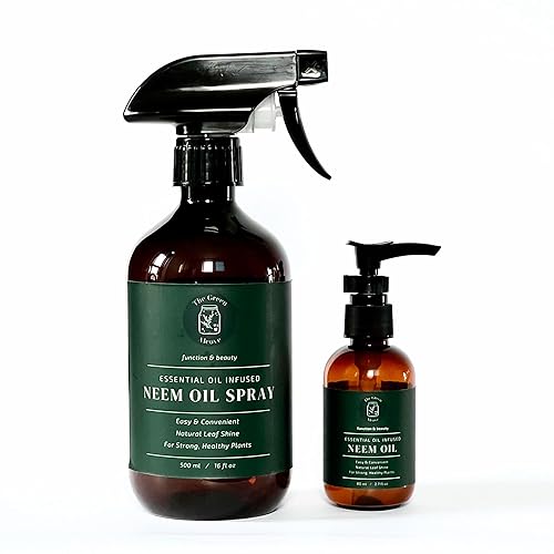 Neem Oil for Plants (Makes 30 Bottles) with Spray Bottle