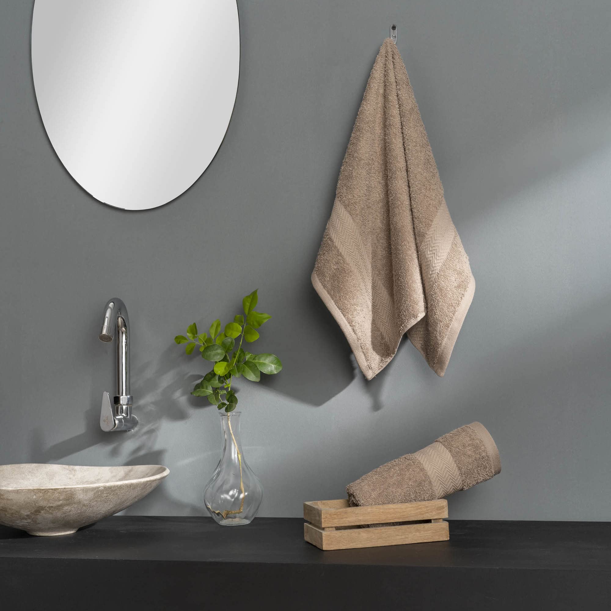 DDECOR White Cotton Hand Towels - Pack of 2 -8