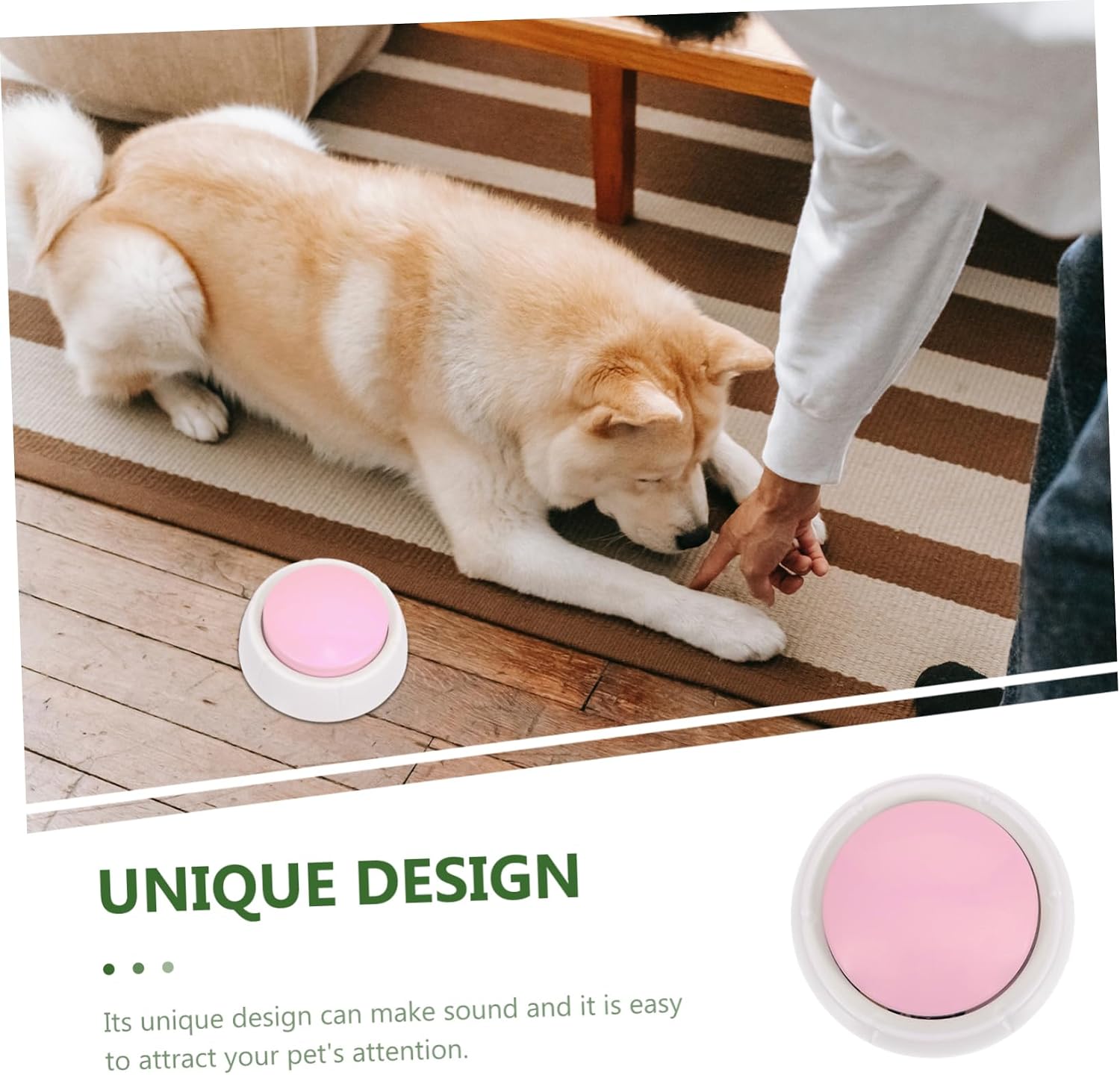 FRCOLOR 3pcs Recordable Dog Communication Button Interactive Pet Training Tool for Record Custom Messages Design for Pet Owners