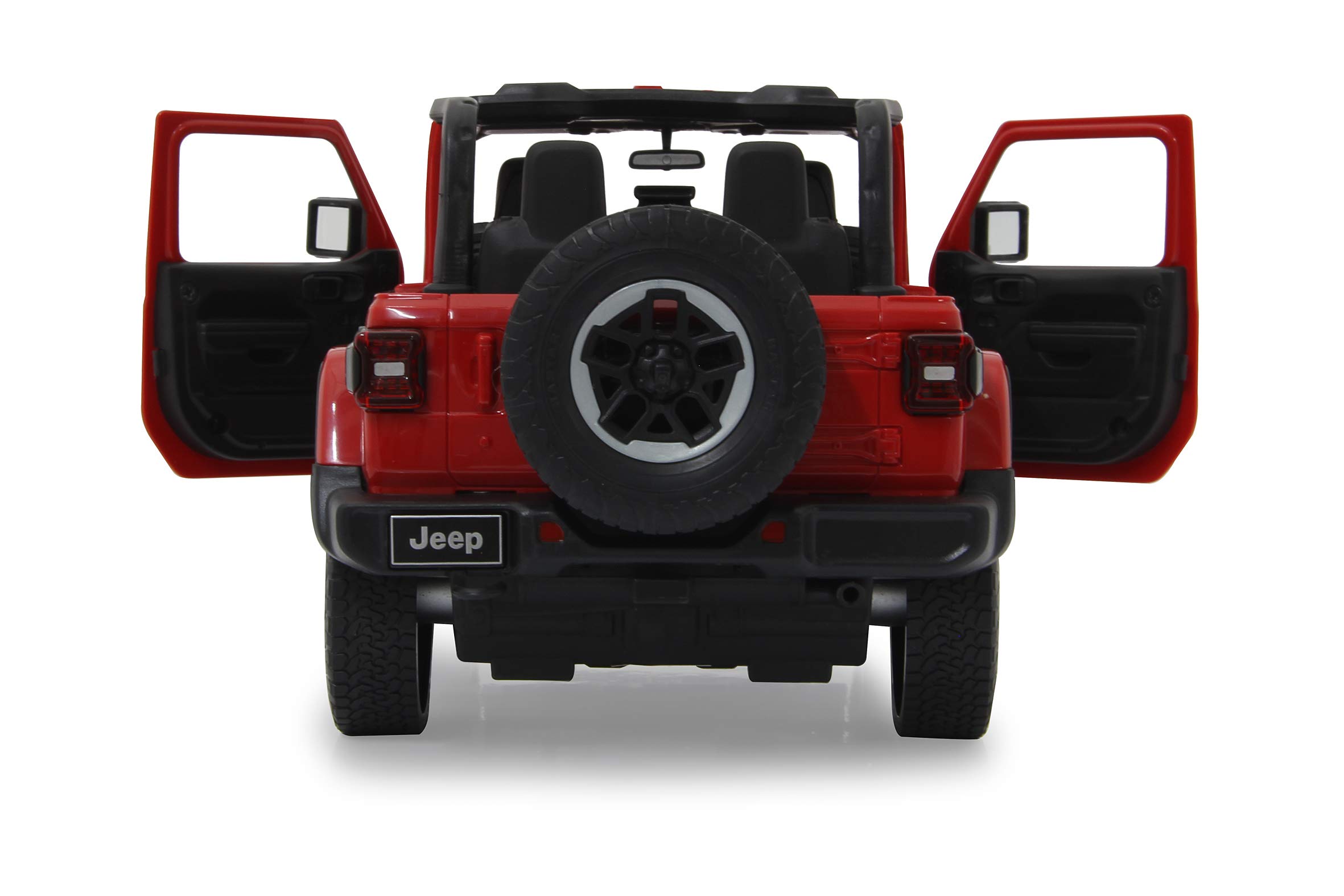 Jamara 405194 Jeep Wrangler JL 1:24 27 MHz-Licenza Ufficiale, 1 Ora di Guida a Circa 9 km/h, Dettagli Perfettamente riformati, Lavorazione di Alta qualità, Giallo