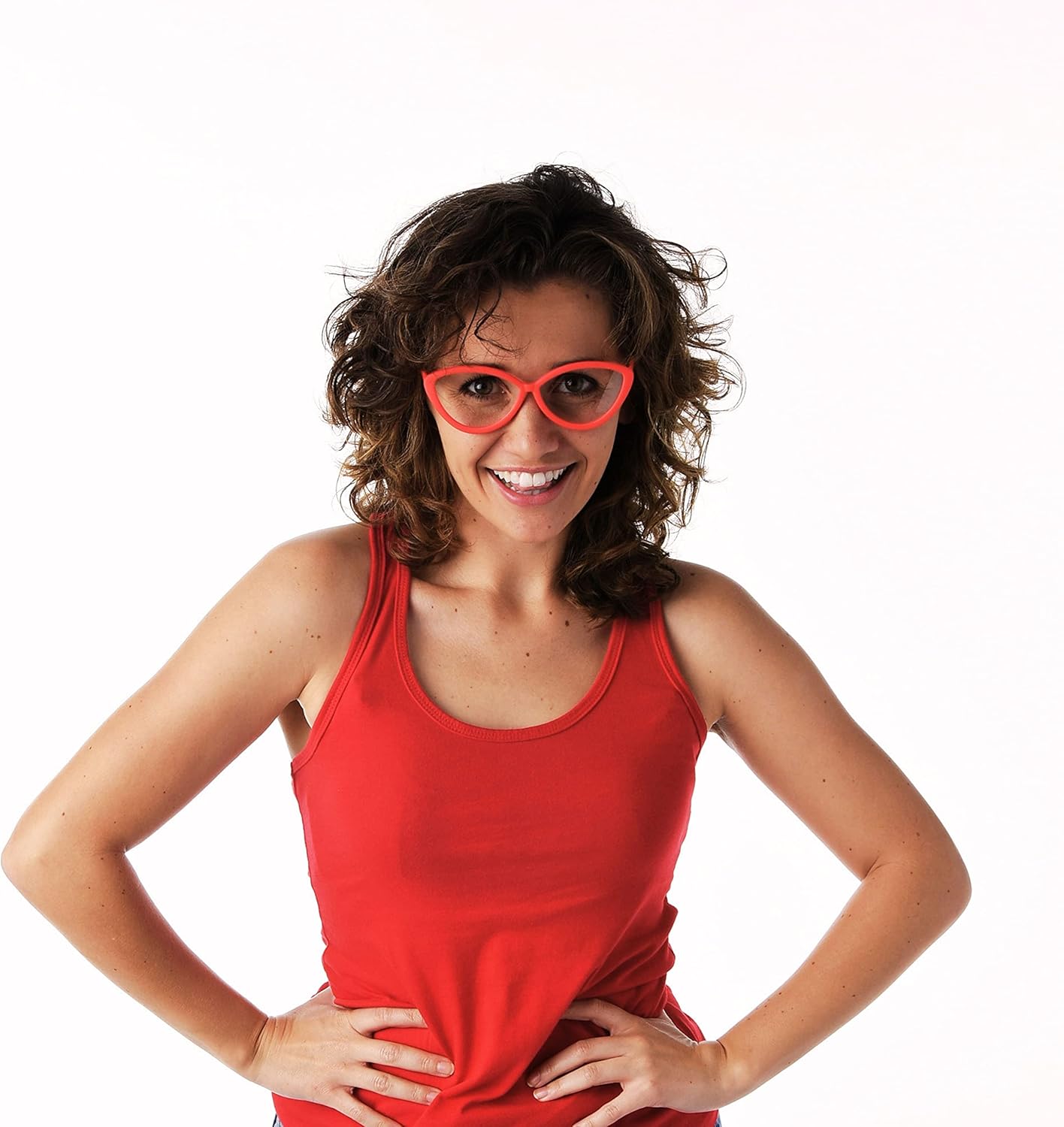 Costume Sunglasses Bobs Burgers Linda Belcher Sun-Staches Party Favors UV400 Red, 8 : Clothing, Shoes & Jewelry