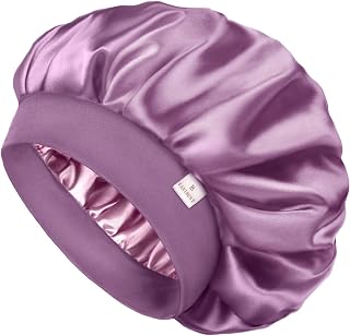 YANIBEST Silk Bonnet for Men Women Hair Bonnet for Sleeping Double Layer Satin Bonnet for Natural Curly Hair Unisex Sleep Cap