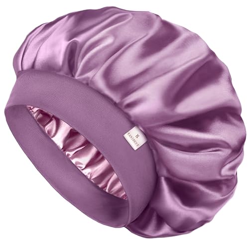 YANIBEST Silk Bonnet for Men Women Hair Bonnet for Sleeping Double Layer Satin Bonnet for Natural Curly Hair Unisex Sleep Cap