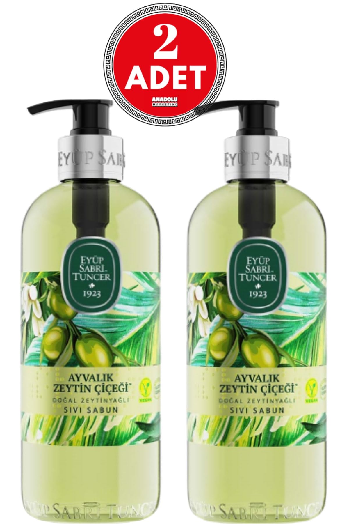 Eyüp Sabri Tuncer Ayvalık Zeytin Çiçeği Sıvı Sabun 500 ml x 2 Adet