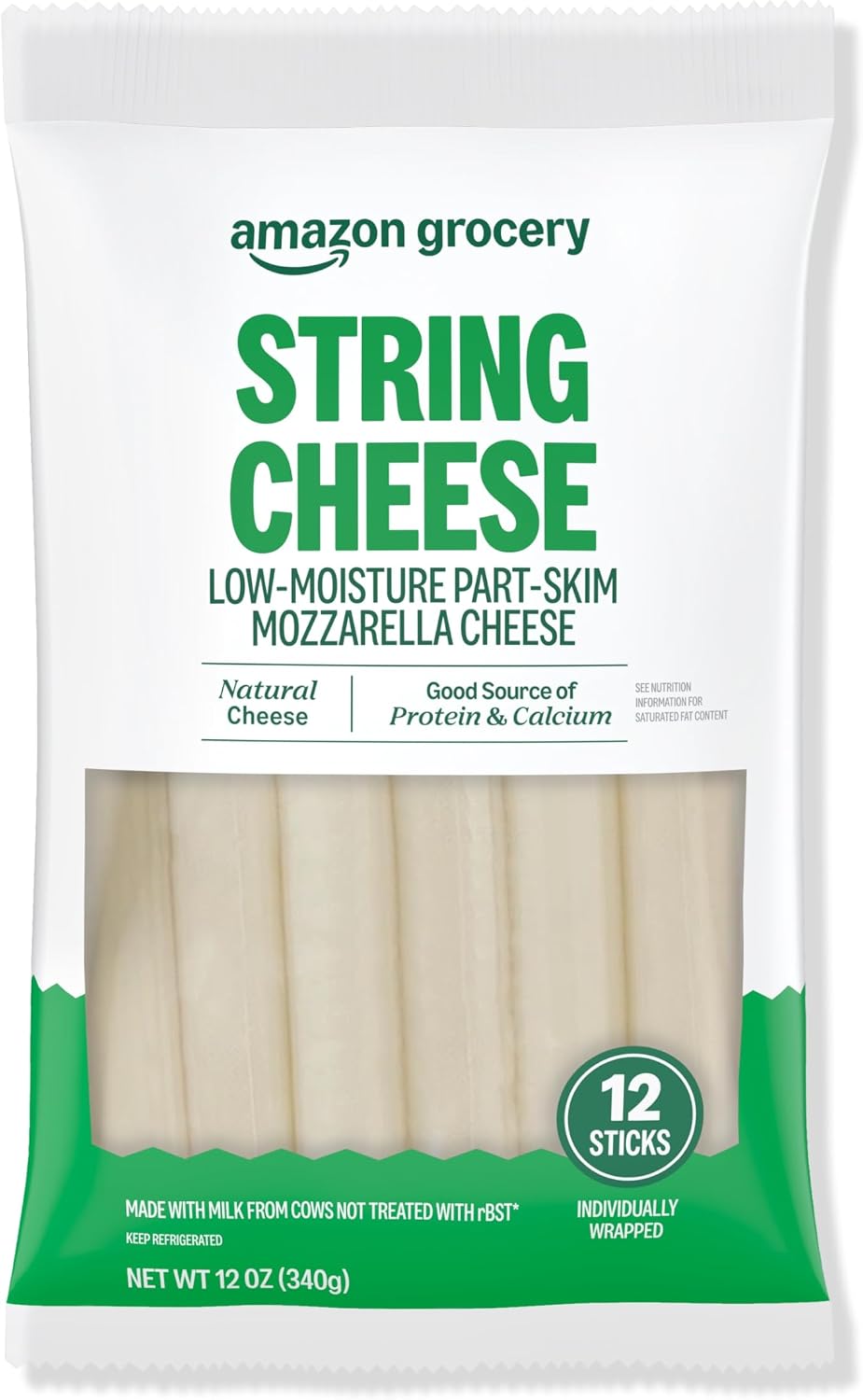 Amazon Grocery, String Cheese, 12 Oz, 12 Ct