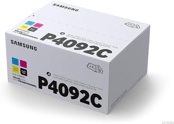 Samsung CLT-P4092C/ELS Original Toner - Value Pack (C/M/Y/K, Kompatibel mit: CLP-310/CLP-315/CLX-3170/CLX-3175 Series), SU392A, Rainbowkit - 1