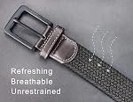 Maikun Elastic Belt, Mens Black Buckle Stretch Woven Belt Casual Wear Jeans Pants Golf