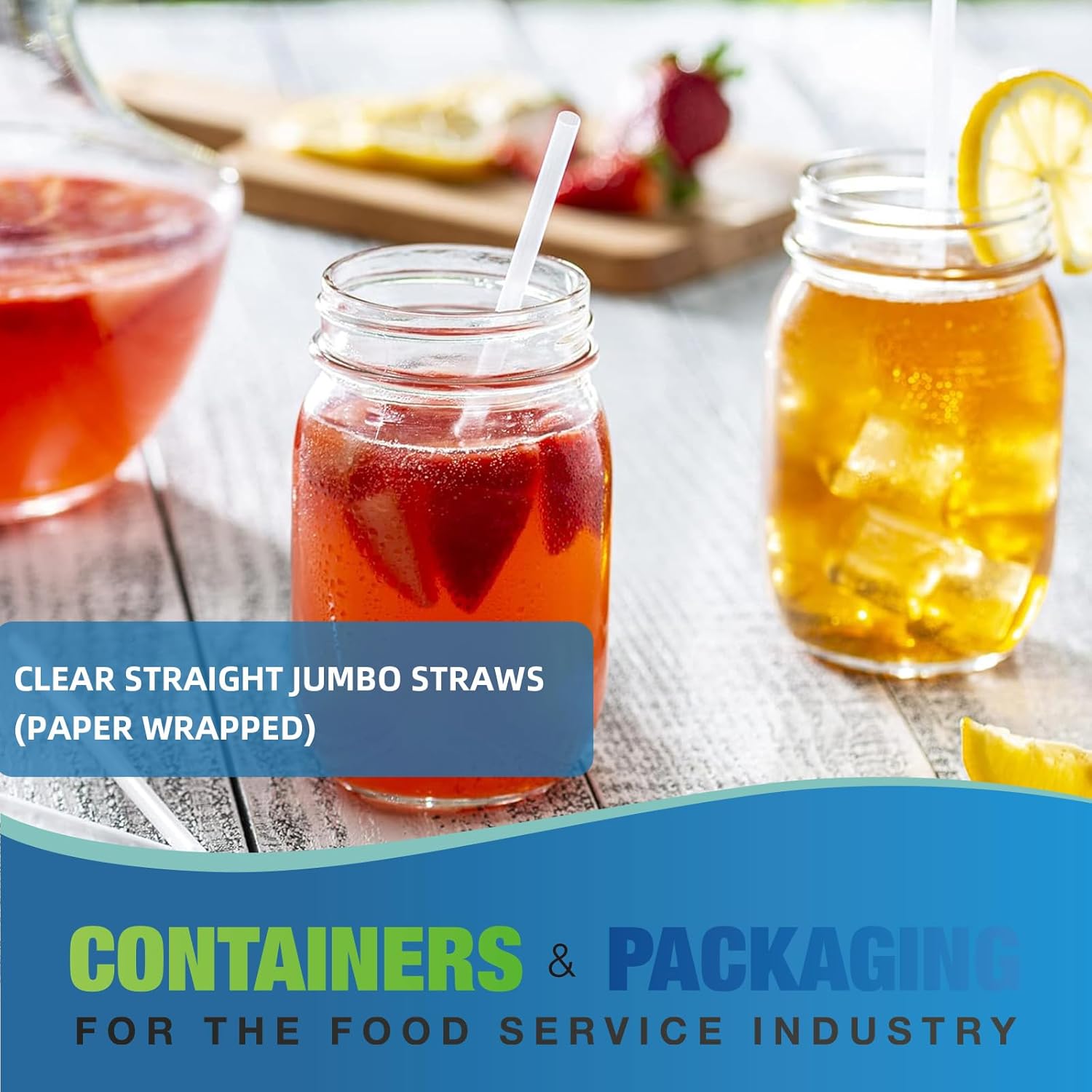 Jumbo Clear Straws - 12,000 Count, 7.75" Individually Wrapped Disposable Straws Ideal for Milkshakes, Bubble Tea & Shaved Ice - 500 per Box, 24 Boxes per Carton