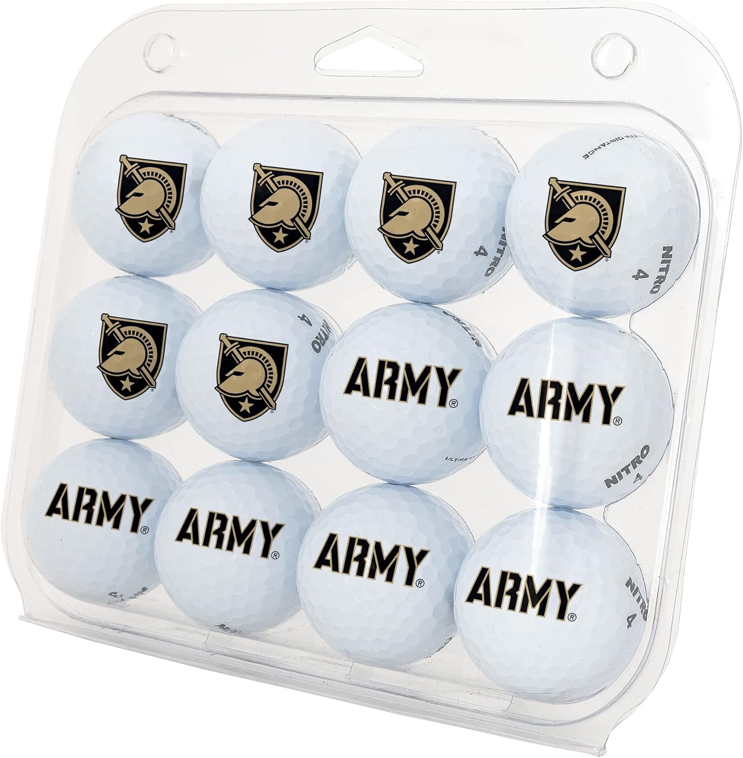 Desert Cactus United States Military Academy West Point Golf Balls 12 Pack – USMA Black Knights Full Color Dozen – Officially Licensed Sport Team Accessory