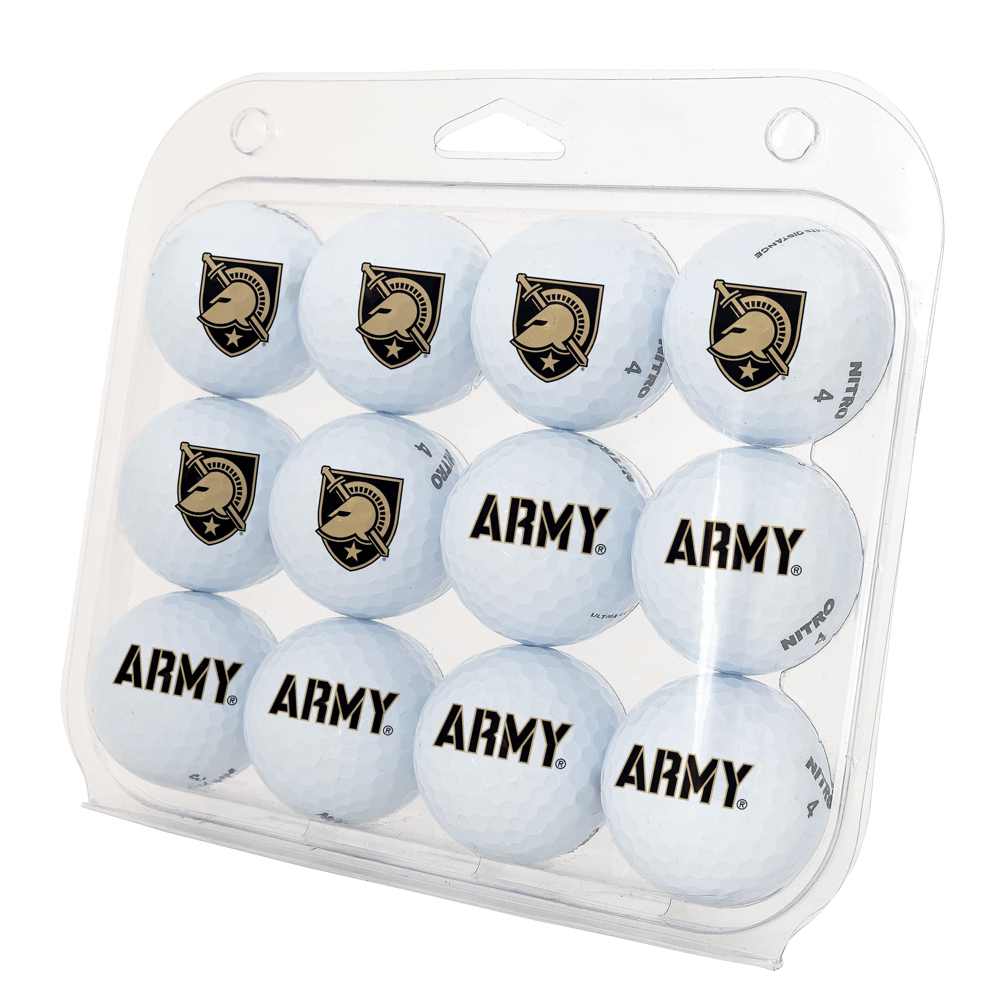 Desert Cactus United States Military Academy West Point Golf Balls 12 Pack – USMA Black Knights Full Color Dozen – Officially Licensed Sport Team Accessory