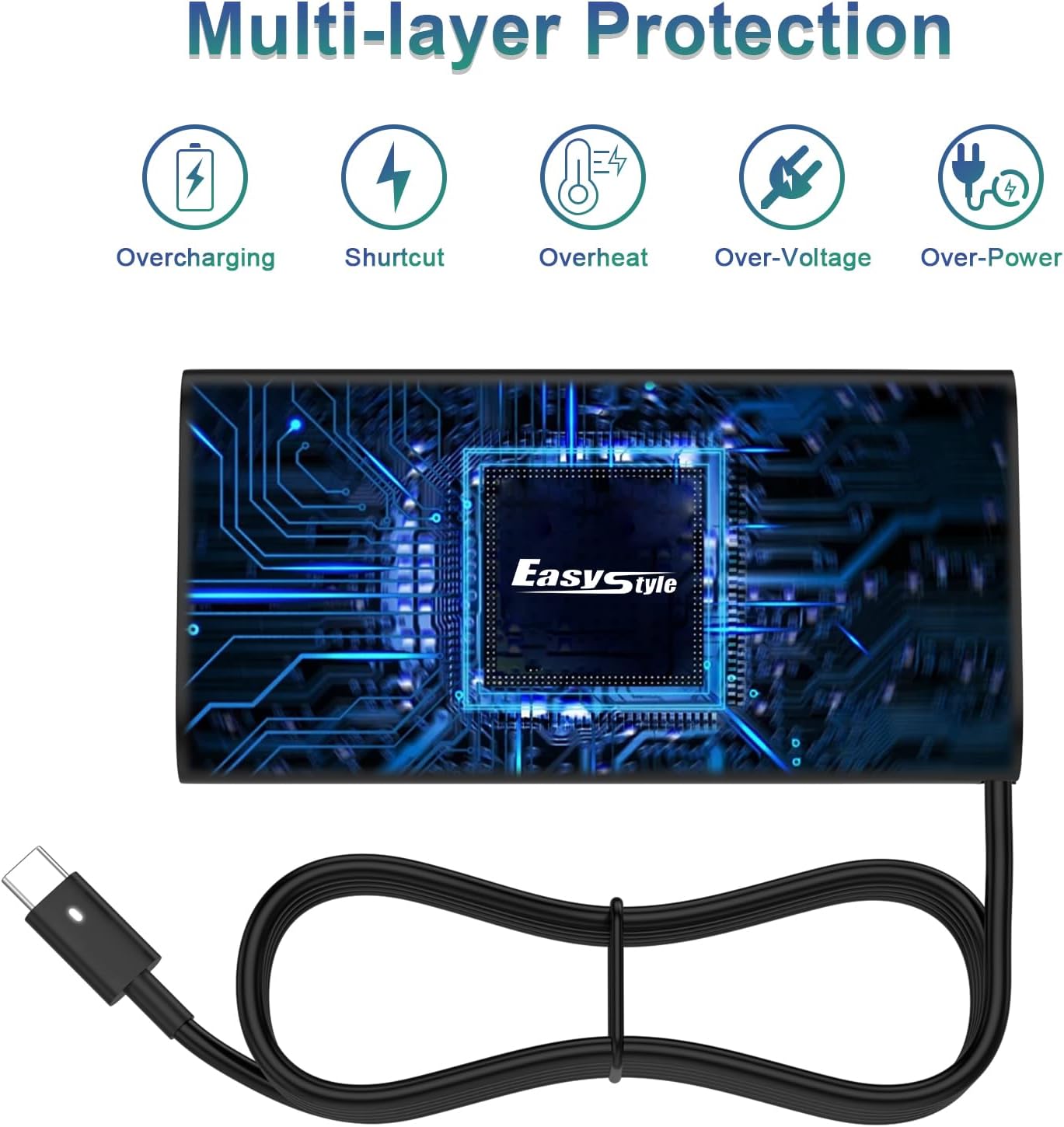 Replacement for Dell 130W Laptop Charger USB C - XPS 17 15 7590 9700 9500 9510 Precision 5560 3560 5540 5570 5550 3561 3550 5510 5520 Latitude 7410 7310 7210 Type C Computer AC Adapter Power Cord - Image 3