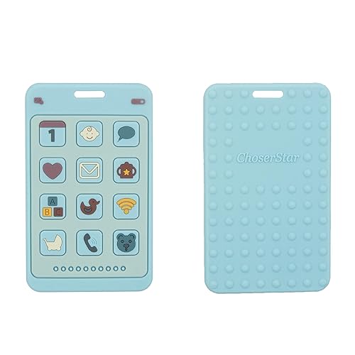 Miniatura 4 de Juguete de mordida en forma de teléfono de silicona suave para molares de bebé, niños y niñas, juguete de dentición, mordedor para masticar, juguete