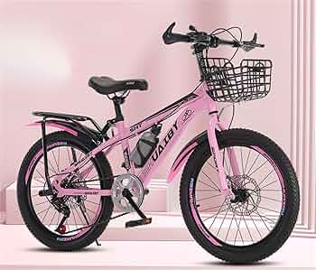 子供用自転車 黒とピンク バスケット付き タイヤサイズ24インチ 子供用自転車 黒とピンク バスケット付き タイヤサイズ24インチ