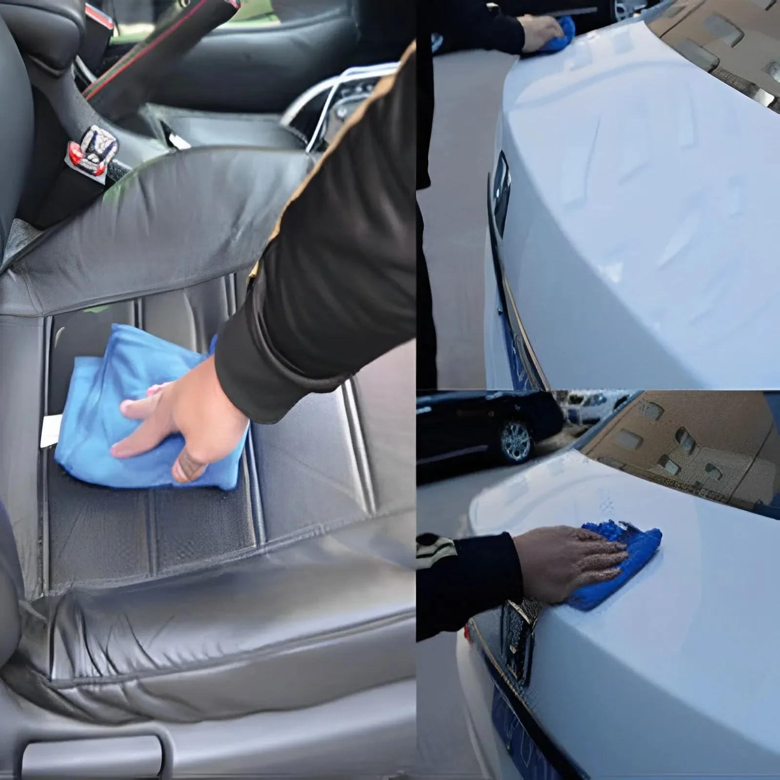 30 cm x 180 cm große Mikrofaser-Handtücher für Autowäsche, weiches Trockentuch, Saum-Waschhandtuch, Wassersaugung, Polierwerkzeug, Autoreinigungswerkzeuge, 10 Blatt