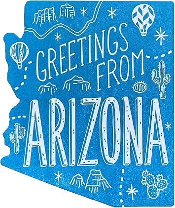 Noteworthy Arizona Postcard Turquoise