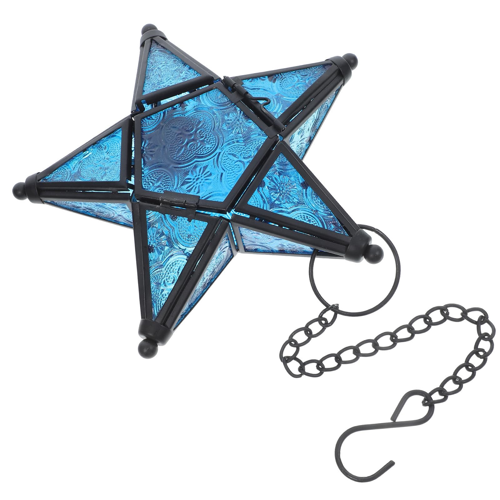 Linterna de estrella de cristal para decorar eventos y patios exteriores