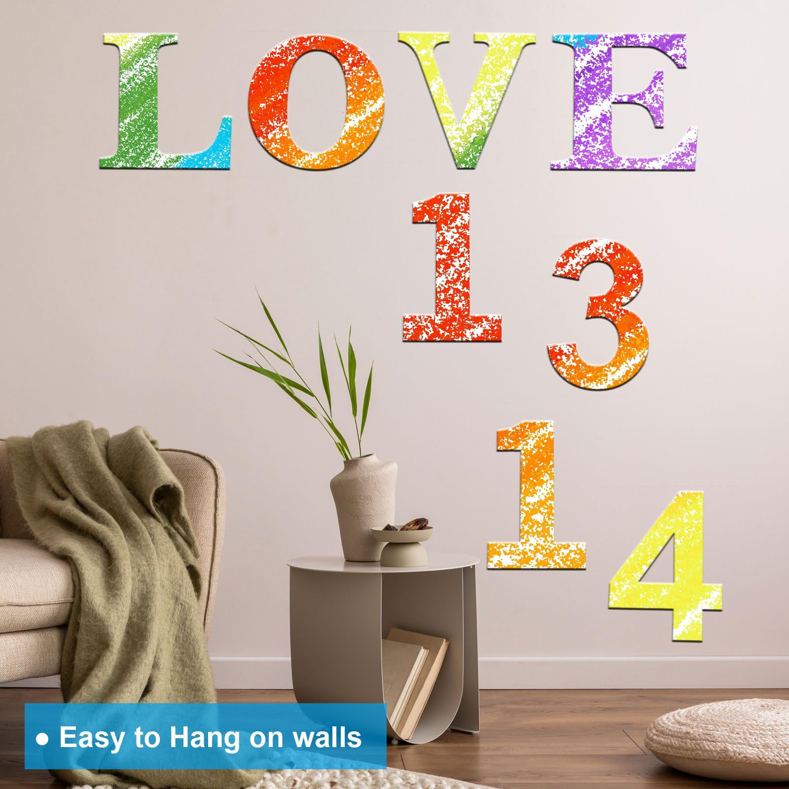 PATIKIL 12 Inch Wooden Number, Blank Wood Number 4 Shape Cutout Paintable Unfinished Numbers Sign for Wall Decor Home Decor - Image 4