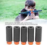 Vista 5 de 100 piezas de recambio, EVA suave dardos universales juguete de espuma de repuesto para varios juguetes (negro)