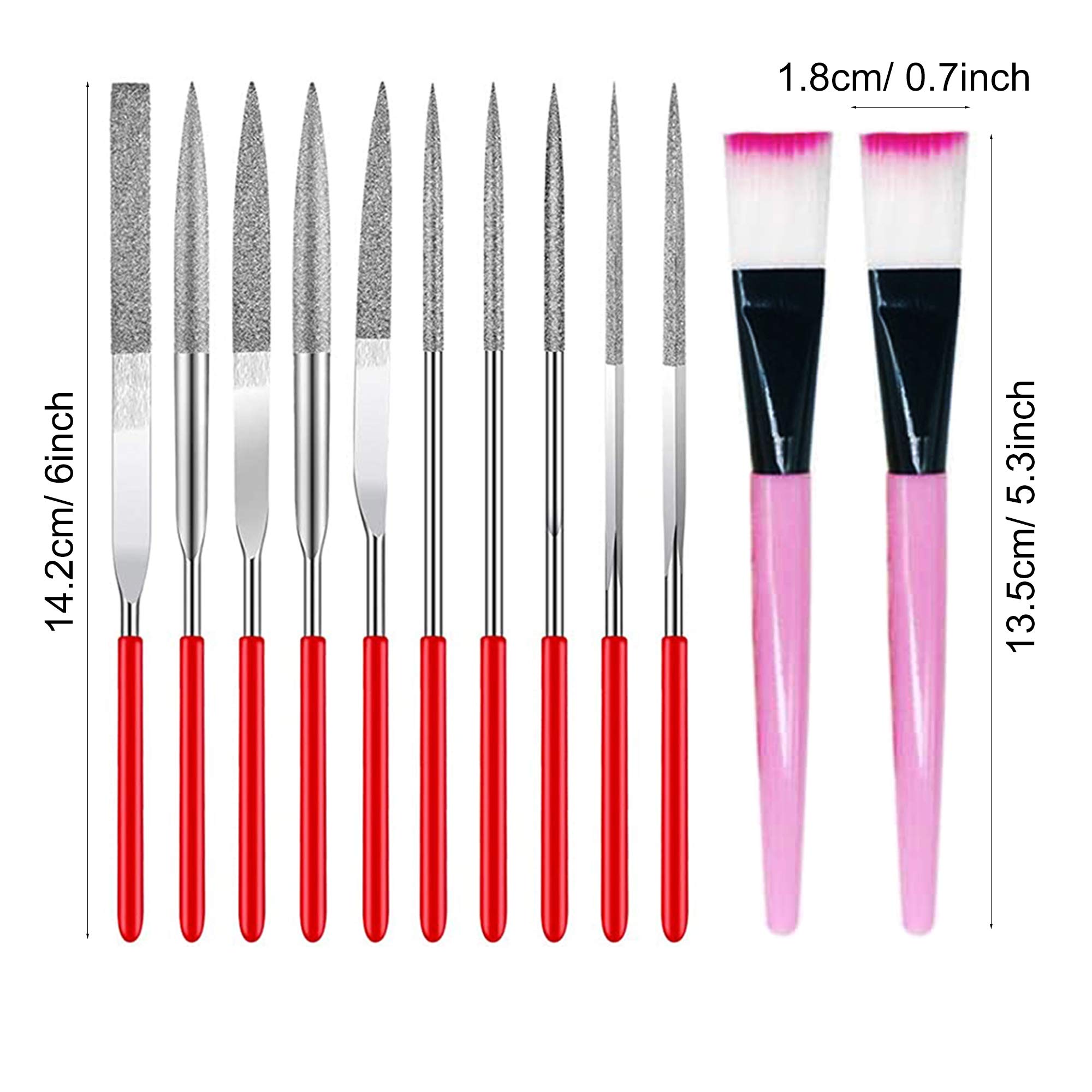 Woohome Kit Complet 38 PCS Pour Polissage Résine - Moules Silicone, Papiers Abrasifs, Outils Bijoux
