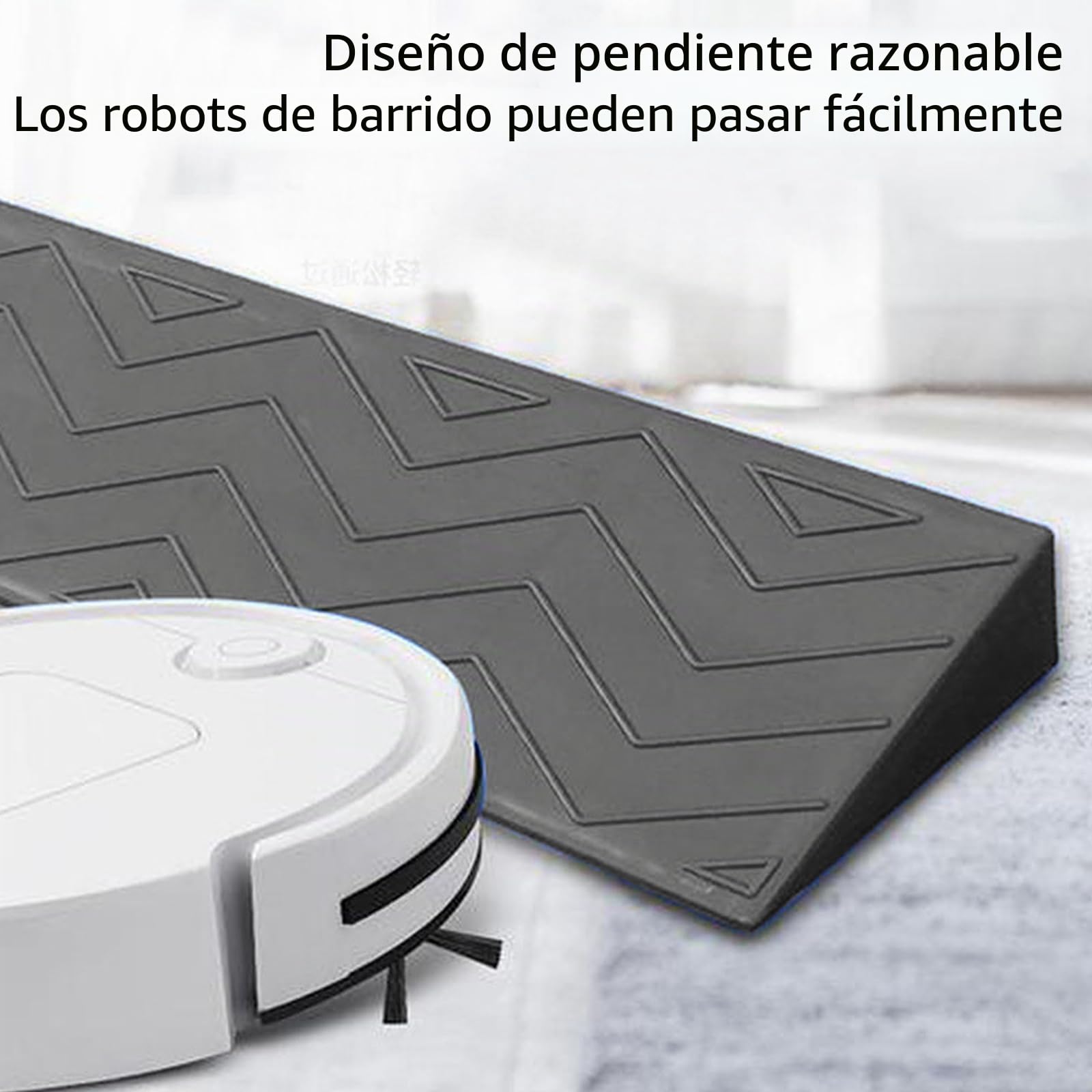Rampas de umbral, rampas de umbral de elevación para sillas de ruedas, rampa de silla de ruedas, tira de transición de umbral antideslizante para puertas, escaleras, escalones, robot aspirador