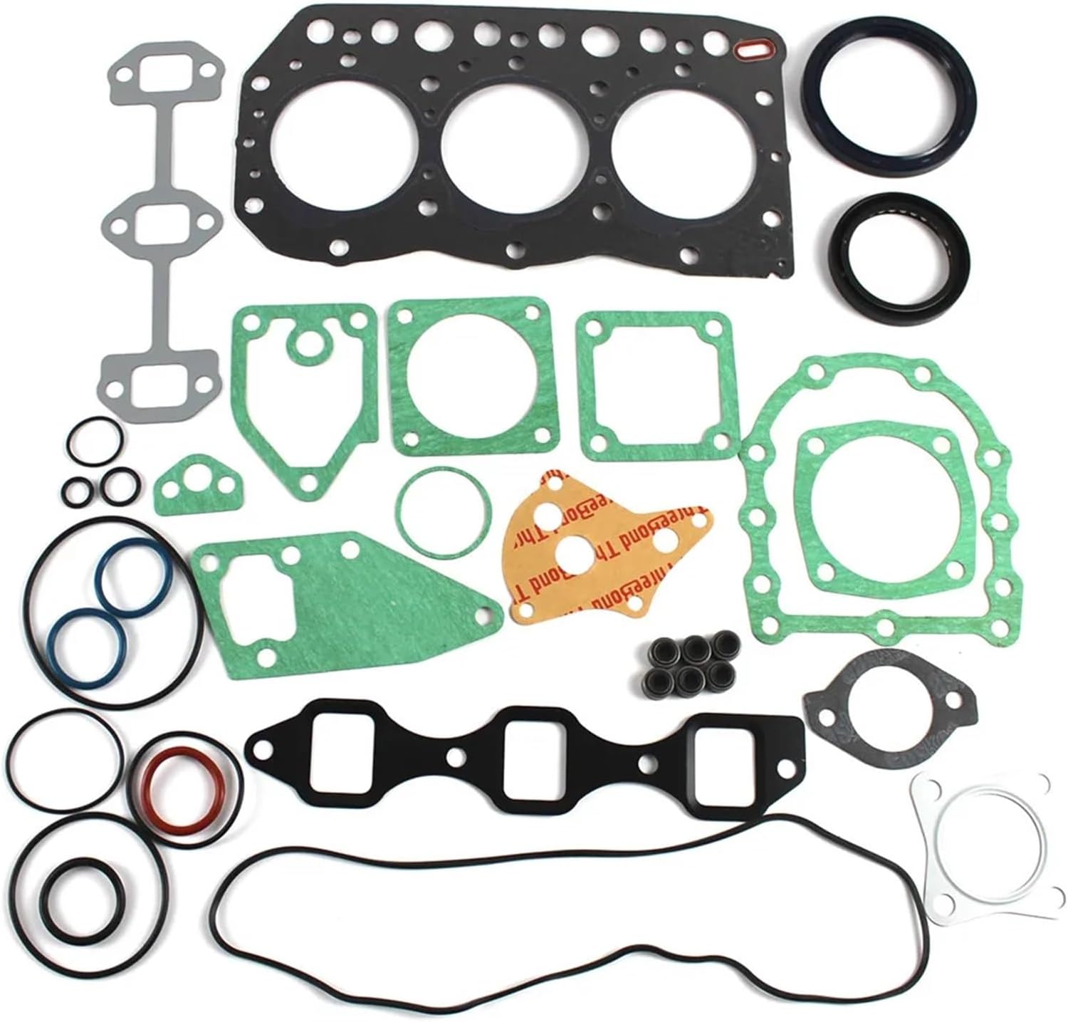 3TN75 3TN75E 3TN75U Engine Overhaul Gasket Kit Compatible with Tractors-Farm & Mowers-Front F1145
