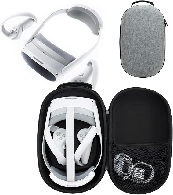 Growalleter Case Compatible with PICO 4 VR Headset, Portable Travel Box for PICO 4 VR and Accessories