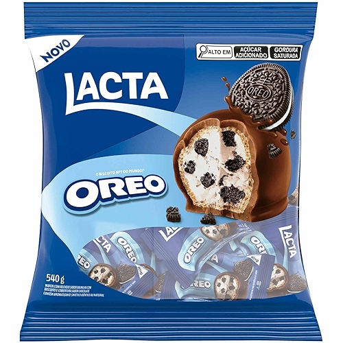 Wafer Lacta com Recheio de Oreo - Pacote 540g Wafer Lacta com Recheio de Oreo - Pacote 540g
