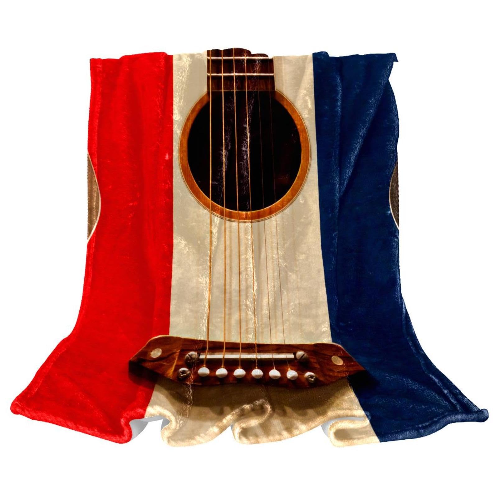 Couverture polaire musique guitare plaid canapé lit salon bureau