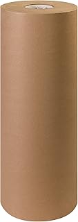 Aviditi Kraft Paper Roll, 60#, 24" x 600', Kraft, 100% Recycled Paper, Ideal for Packing, Wrapping, Craft, Postal, Shipping, Dunnage and Parcel