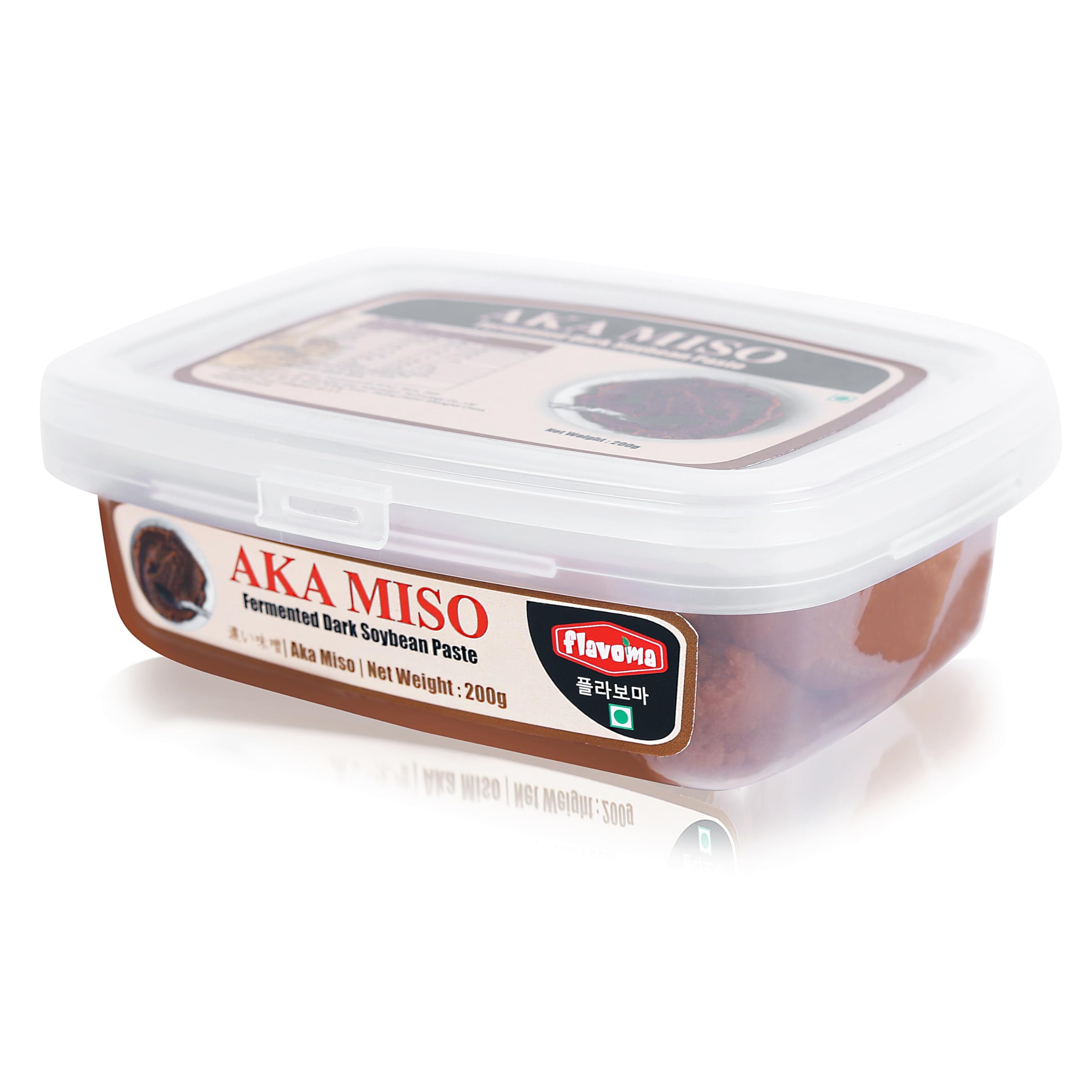 Flavoma Aka Miso Fermented Dark Soybean Paste, 200g [ Dark Soybean