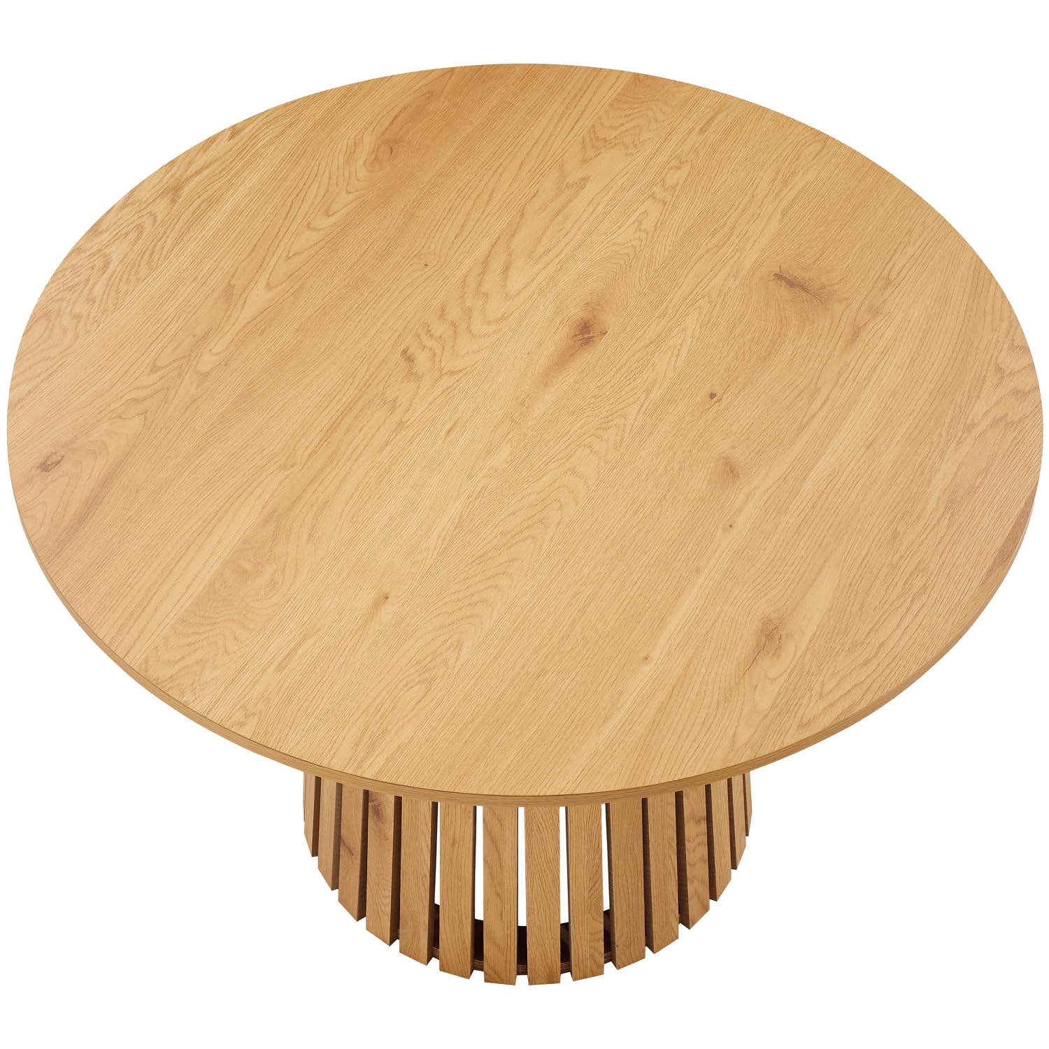 Happy Garden Mesa de Comedor Liv, 5 plazas, diseño Redondo, Estilo escandinavo, 110cm de diámetro