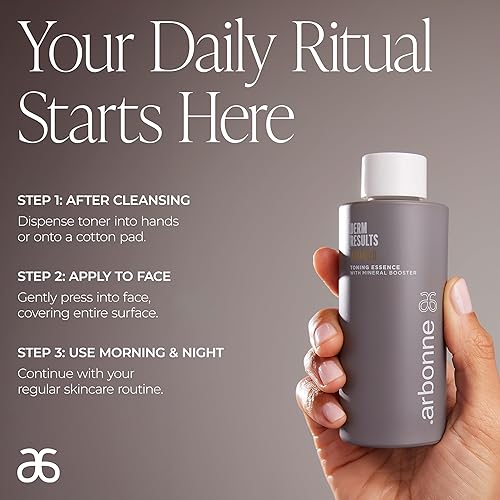 Miniatura 2 de Arbonne DermResults Advanced Toning Essence con refuerzo mineral y DermResults Suero avanzado de ácido hialurónico para rostro con DermResults
