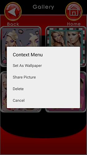 Colagem de fotos de maquiagem