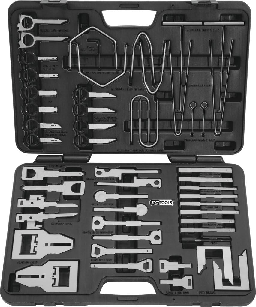 Radio and navigation device unlocking set, 52 pcs