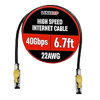 Vista 17 de LINKUP Cable Ethernet Cat 8 Cable largo de Internet Conexión LAN de alta velocidad Conectores RJ45 Uso con Cat 5/Cat 6/Cat 7 Óptimo