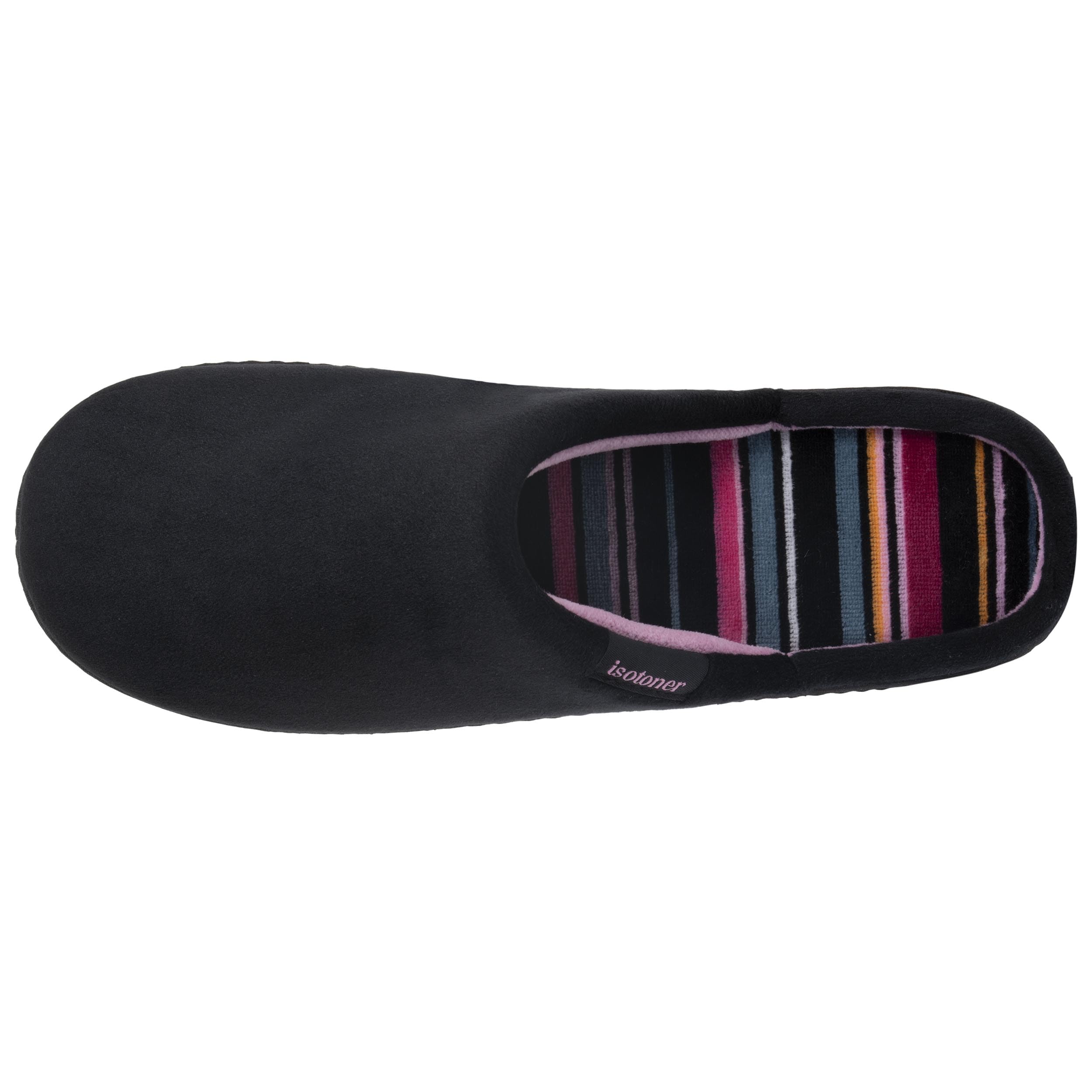 Isotoner Chaussons pantoufles Mules femme semelle ergonomique confort, velours,