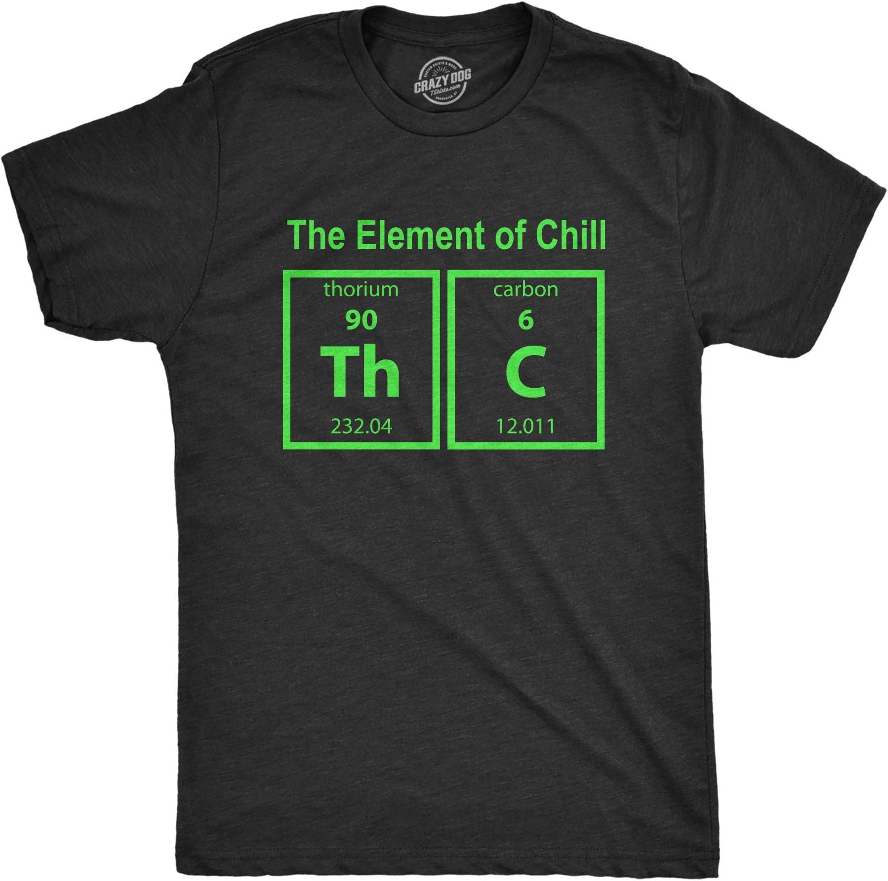 Mens The Element of Chill Tshirt Funny Science THC 420 Marijuana Tee
