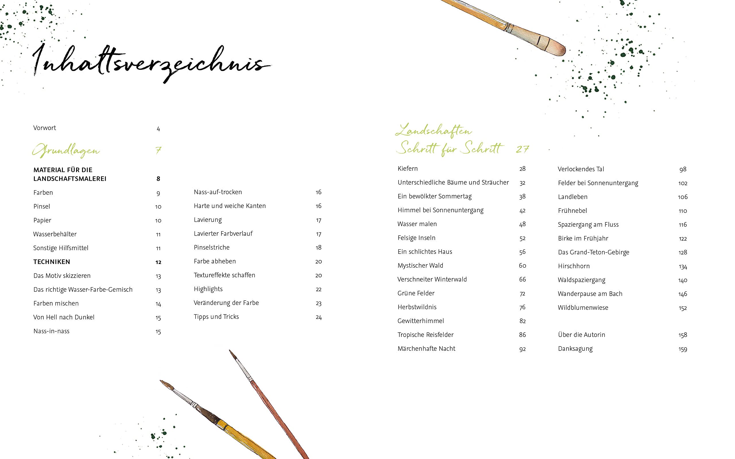 Die Kunst der Aquarellmalerei – Landschaften: Alle Watercolor-Grundlagen, Techniken und Motive Step by Step