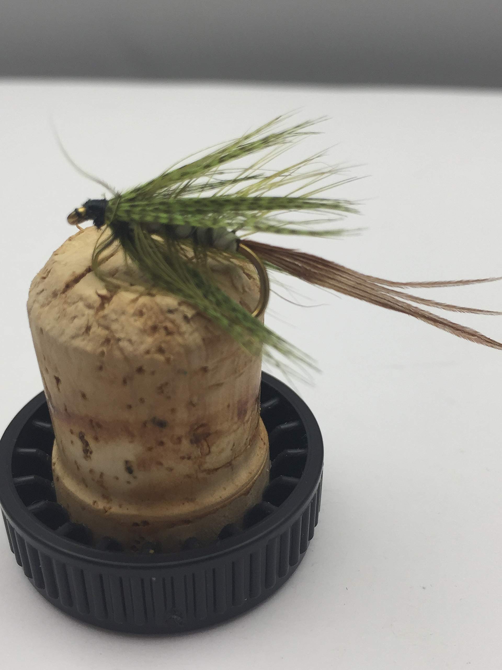 Fly Fishing PRIME collection "OLIVE DROWNED MAYFLY" DRY pack of (8) EIGHT FLIES size 10 hook