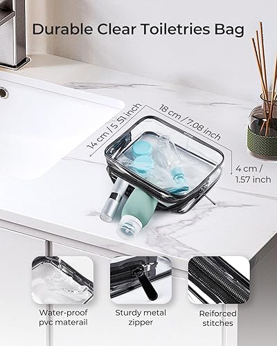 Miniatura 6 de AODISTUCE Paquete de 13 botellas de viaje de silicona con botella de perfume recargable y bolsa de lavado transparente, recipientes de tamaño de