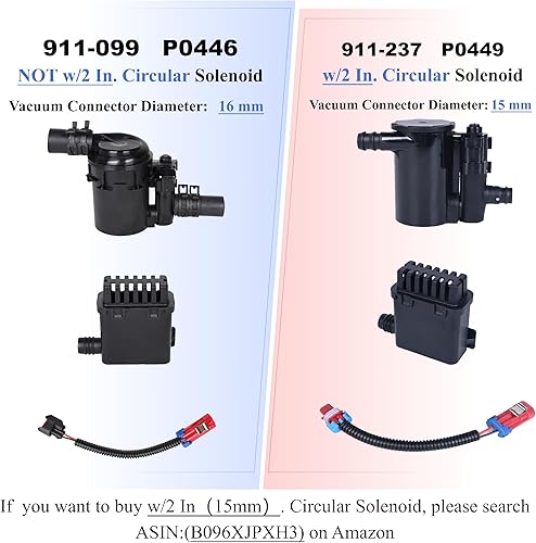 Miniatura 2 de Válvula de ventilación del recipiente de vaporsolenoide P0446 apto para Chevy Silverado 1500 2500 3500GMC Sierra 1500 2500 3500 3500 tanque de