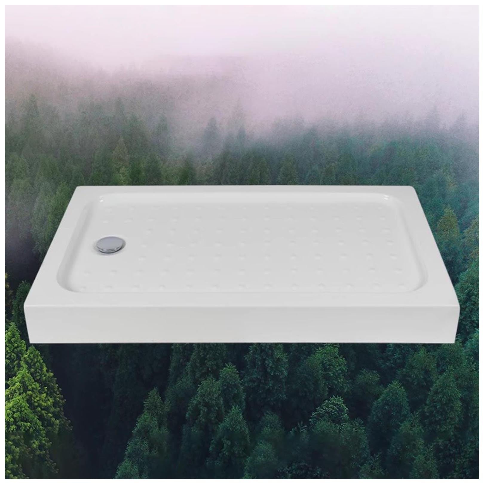 Receveur de douche acrylique texturé pour une rénovation de salle de bain