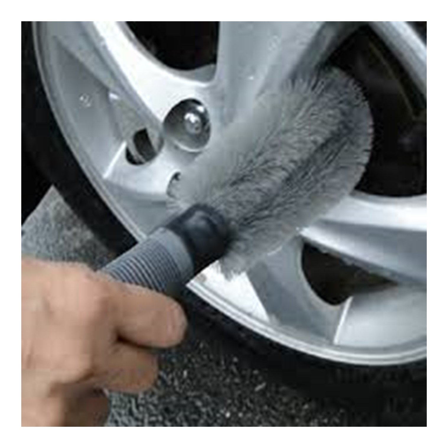 Kyle Car Wheel Tire Rim Scrub Brush Hub Clean Wash Useful Brush Car