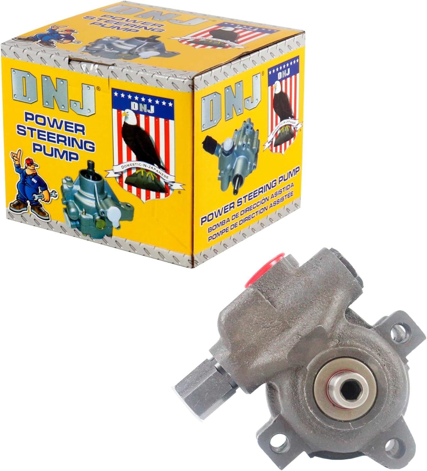 DNJ PSP1182 NEW Power Steering Pump for 1999-2006 Jeep Grand Cherokee Wrangler 4.0L-4.7L L6 12V OHV 242cid