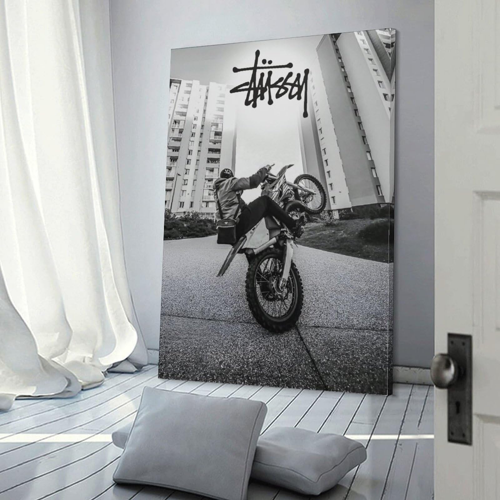 Amazon.com: Stussy Bike Poster Aesthetic Racer Biker Driver