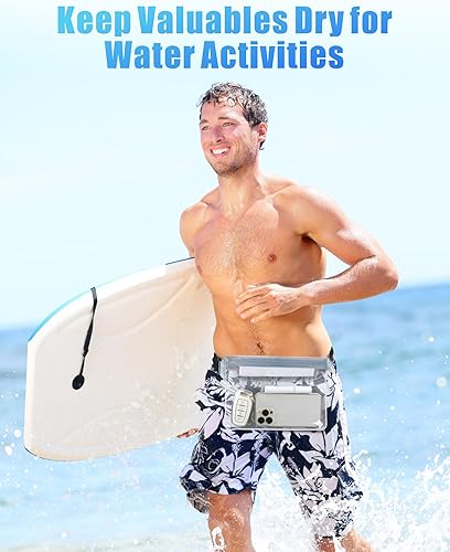 Miniatura 2 de F-color Riñonera impermeable  Bolsa impermeable para teléfono con correa para la cintura  Cruise Essentials Must Haves Bolsa impermeable Bolsa seca